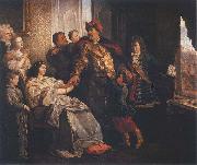 Wojciech Gerson Pozegnanie Jana III z rodzina przed wyprawa wiedenska France oil painting artist